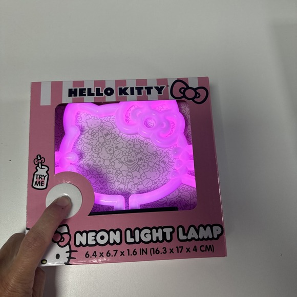 Hello Kitty Silhouette Neon Light Lamp Sanrio NEW IN‎ BOX! - Picture 2 of 3